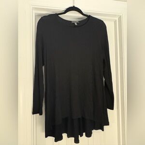 Eileen Fisher Black Tunic Top